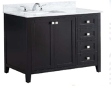Espresso Vancouver 37" All-In-One Single Sink Vanity