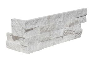 Desert White Limestone "L" Corner Ledger Panel