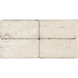 FREE SHIPPING - Fossil Limestone 3x6 Tumbled Subway Tile