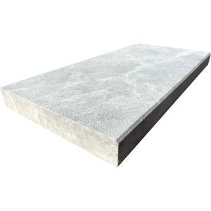 Afyon Grey 12X24 5CM (2" Thick) Textured Modern Edge -Marble Pool Coping