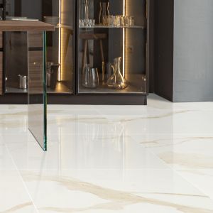 Eden Calacatta 32x32 Polished Porcelain Floor And Wall Tile