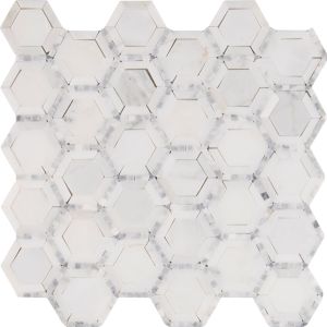 Telaio White 2" Hexagon Honed