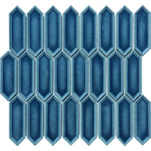 FREE SHIPPING - Renzo Blue Slate Picket Handcrafted Tile