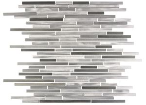 Silver Brushed 16x11.75 Aluminum Mosaic